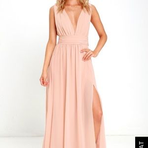 Blush lulu’s prom dress